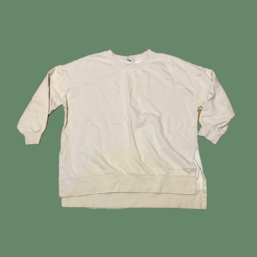 Old Navy Men's Cream Crewneck Sweater